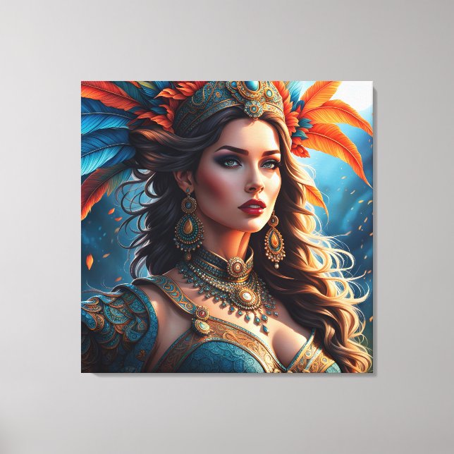 Impressão Em Tela Mulher moda, belas artes (Frente)