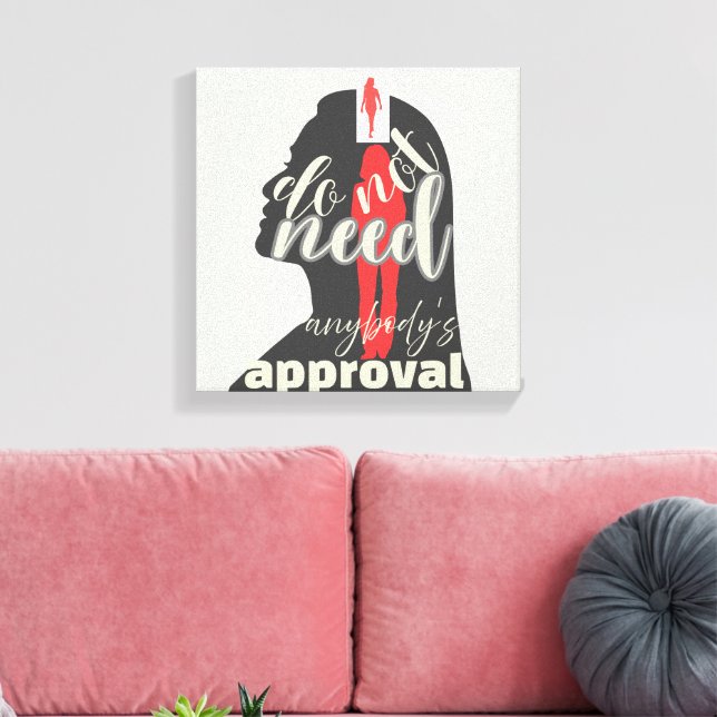 Impressão Em Tela Mulher 🖼️ - Muro de Força Feminina (Insitu(Sala de estar))