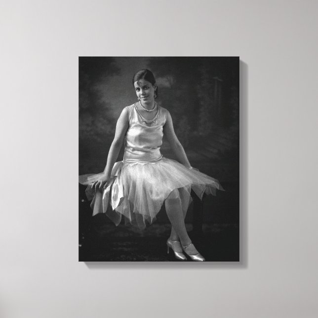 Impressão Em Tela Mulher Negra dos anos 30 (Frente)