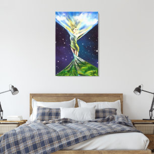 Impressão em Tela Mulher Primavera