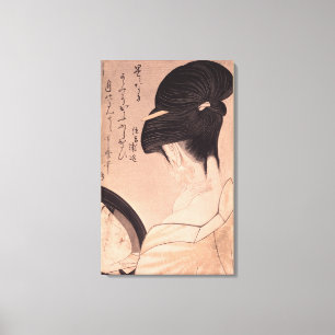 Impressão Em Tela Mulher Puttando maquiagem