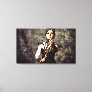 Impressão em Tela - Mulheres da Arte Steampunk 'Do