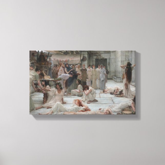 Impressão Em Tela Mulheres de Amphissa (por Lawrence Alma-Tadema) (Frente)