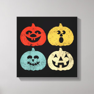 Impressão Em Tela Mulheres, Homens, Crianças, Abóbora de Halloween V