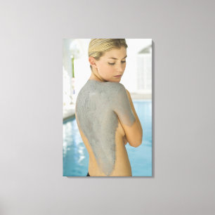 Impressão Em Tela Mulheres que recebem tratamento de pele com spa