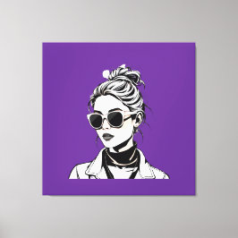 Impressão Em Tela Mulheres Raiders - Correndo o mundo, estilo femini