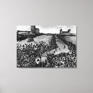 Impressão Em Tela Multidões em Atlantic City, agente de beleza NJ