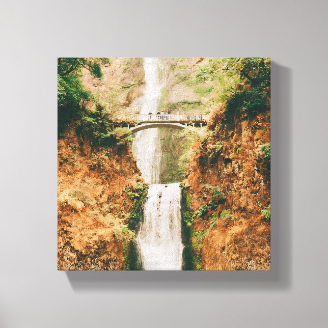 Impressão Em Tela Multnomah Falls (Frente)