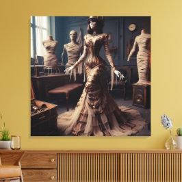 Impressão Em Tela Mummy Queen Steampunk Victorian Gothic