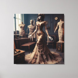 Impressão Em Tela Mummy Queen Steampunk Victorian Gothic