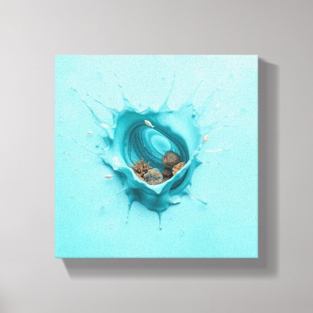 Impressão Em Tela Mundo de apresentação (Frente)