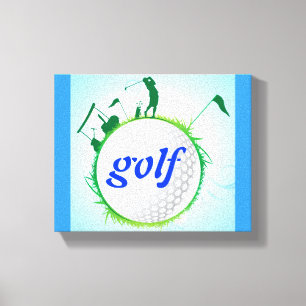 Impressão Em Tela Mundo do golfe