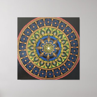 Impressão Em Tela Muro de arte de mandala, trabalho de arte, decor d
