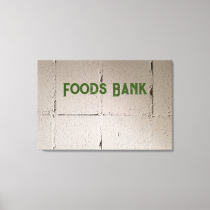 Impressão Em Tela Muro de Blocos Concretos para o seu próprio grafit