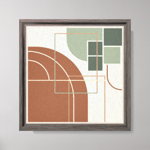 Impressão Em Tela Muro de Frame Geométrico Moderno de Abstrato Moder