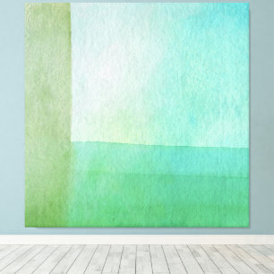 Impressão Em Tela Muro de Sonho de Abstrato Watercolor Verde
