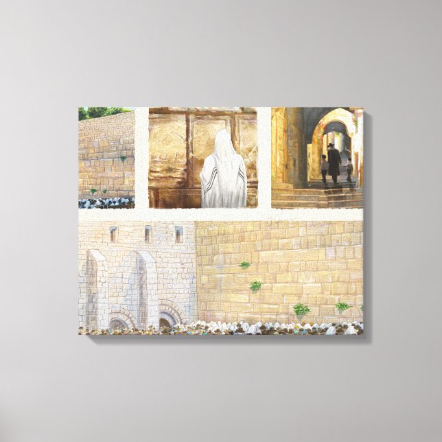 Impressão Em Tela Muro Ocidental KOTEL Jerusalém Cidade Antiga (Frente)