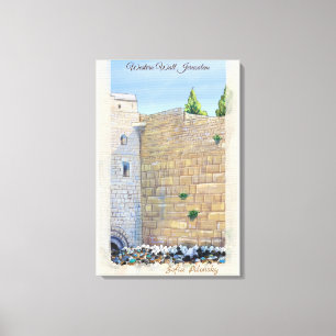 Impressão Em Tela Muro Ocidental KOTEL Jerusalém Cidade Velha Israel