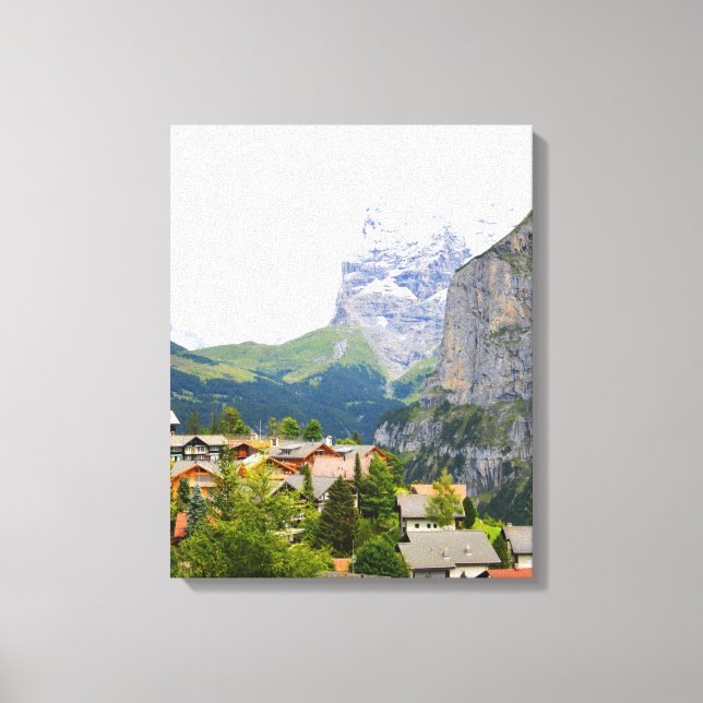 Impressão Em Tela Murren na Suiça (Frente)