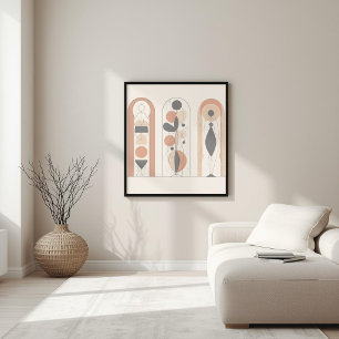 Impressão Em Tela Musa Moderna – Geometria Feminina Abstrata XII