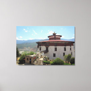 Impressão Em Tela museu do butão