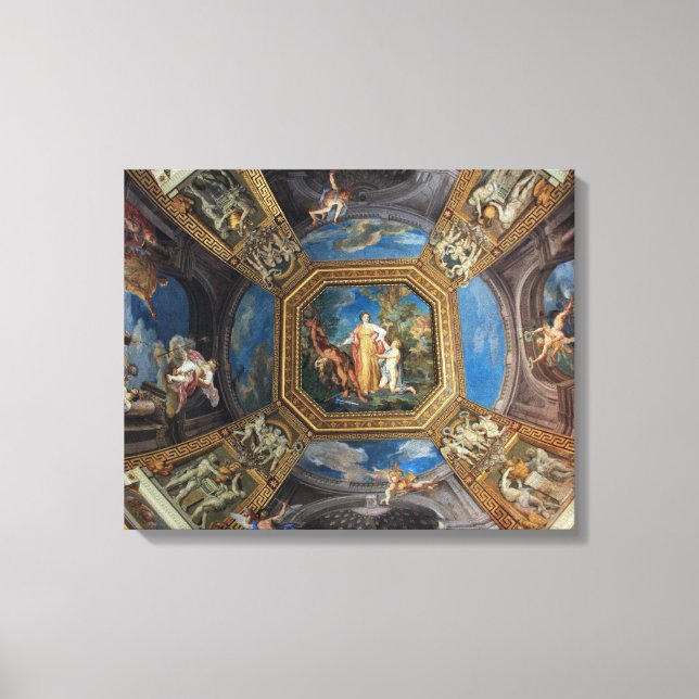 Impressão Em Tela Museu do Vaticano Sala delle Muse (Frente)