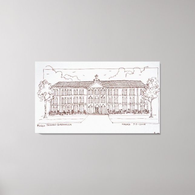 Impressão Em Tela Museu Thyssen-Bornemisza | Madrid, Espanha (Frente)