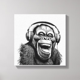 Impressão Em Tela Music Ape