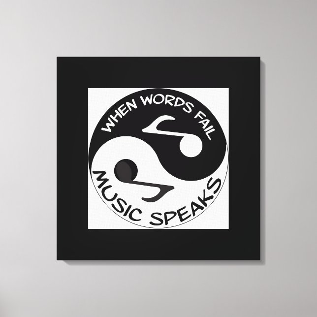 Impressão Em Tela Música (Frente)