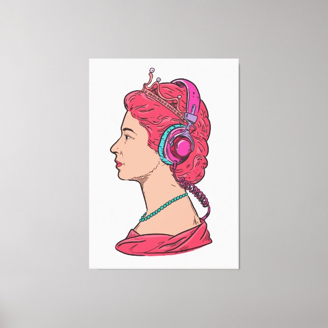 Impressão Em Tela Música da Rainha (Frente)