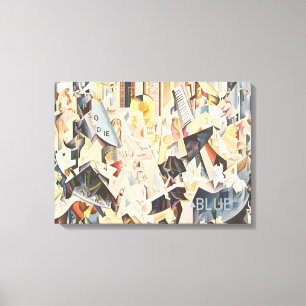 Impressão Em Tela Música do vintage, jazz do art deco, rapsódia no