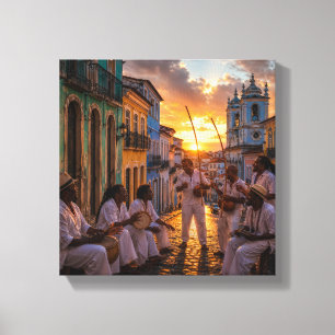 Impressão Em Tela Música Folclórica Brasileira Pôr do Sol no Pelouri