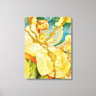 Impressão Em Tela Musical Art Nouveau Vintage