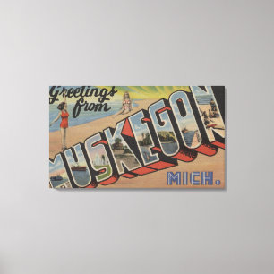 Impressão Em Tela Muskegon, Michigan - grandes cenas 2 da letra