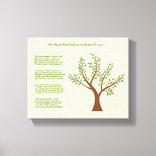 Impressão Em Tela MyPoetTree - A Estrada Não Tomada