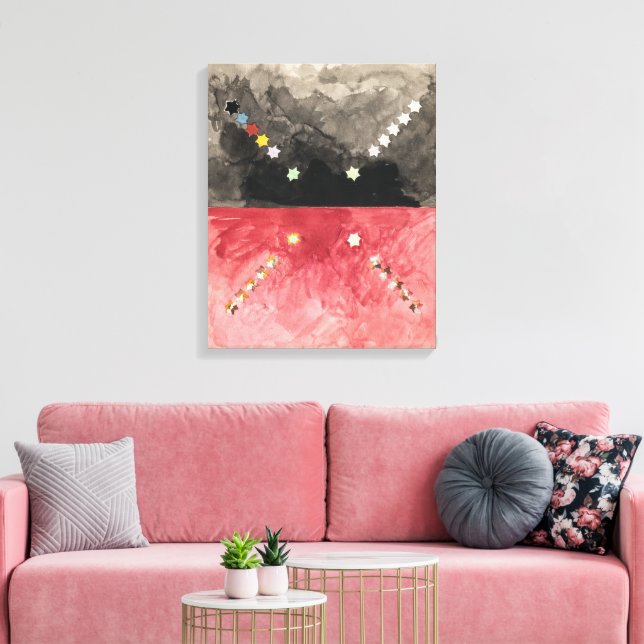 Impressão Em Tela N.º A (Série Atom) | Hilma af Klint | (Insitu(Sala de estar))
