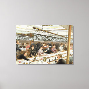 Impressão Em Tela Na baía, tempo de comensal - um inchamento