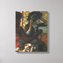Impressão Em Tela Na Chapelaria - Edgar Degas - c1890