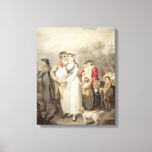 Impressão Em Tela Na estrada, 1799 (w/c sobre traços de lápis no p