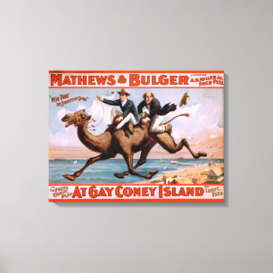 Impressão Em Tela "Na Ilha de gay Coney" Poster de Comédia Musical #