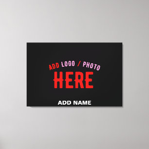 IMPRESSÃO EM TELA NA MODA MODERNO PERSONALIZÁVEL NEGRO VERIFICADO CO