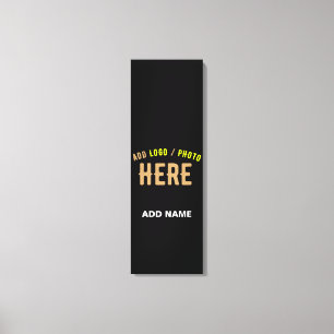IMPRESSÃO EM TELA NA MODA MODERNO PERSONALIZÁVEL NEGRO VERIFICADO CO