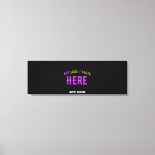 IMPRESSÃO EM TELA NA MODA MODERNO PERSONALIZÁVEL NEGRO VERIFICADO CO