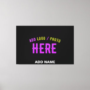 IMPRESSÃO EM TELA NA MODA MODERNO PERSONALIZÁVEL NEGRO VERIFICADO CO