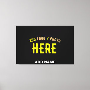 IMPRESSÃO EM TELA NA MODA MODERNO PERSONALIZÁVEL NEGRO VERIFICADO CO