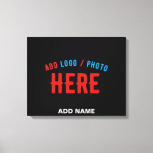 IMPRESSÃO EM TELA NA MODA MODERNO PERSONALIZÁVEL NEGRO VERIFICADO CO