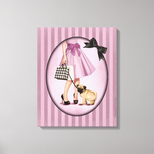 Impressão Em Tela Na moda promenade (Frente)