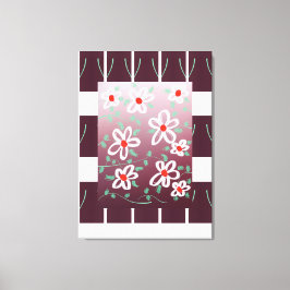 Impressão Em Tela Na moda Wall Art Com Acentos De Vermelho