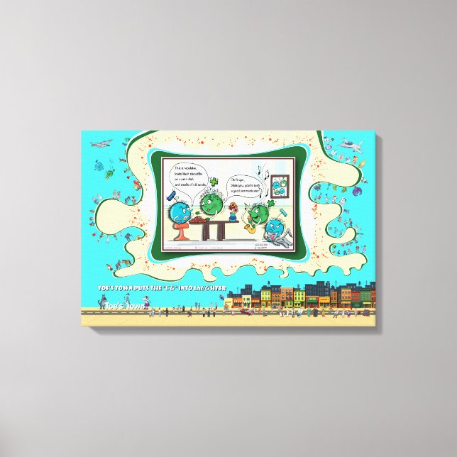 Impressão Em Tela Na Residência Atômica | Desculpas 24x16 (Frente)