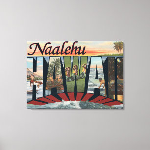 Impressão Em Tela Naalehu, Havaí - grandes cenas da letra